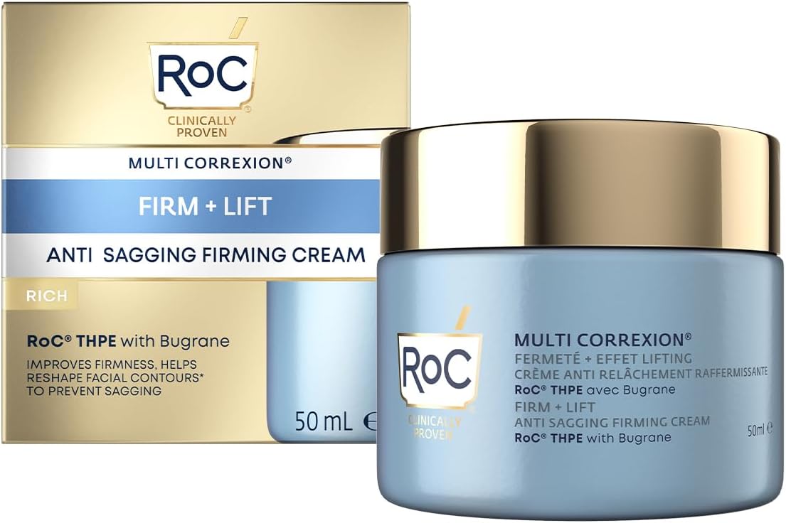RoC Multi Correxion Firm + Lift Anti-Sagging Firming Rich Cream | For Mature Skin, For Face & Neck, Fights Signs of Ageing | 50 ml