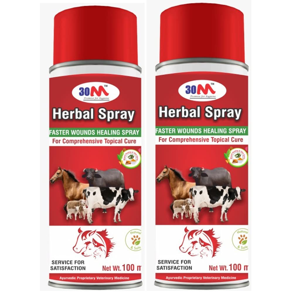 30M Pet Wound Healing Spray for Dogs, Cats, and All Other Breeds | for All Types of Wounds | 2 X 100 ml Pack of 2 (B099N2BP2Z) Amazon Price History, Amazon Price Tracker