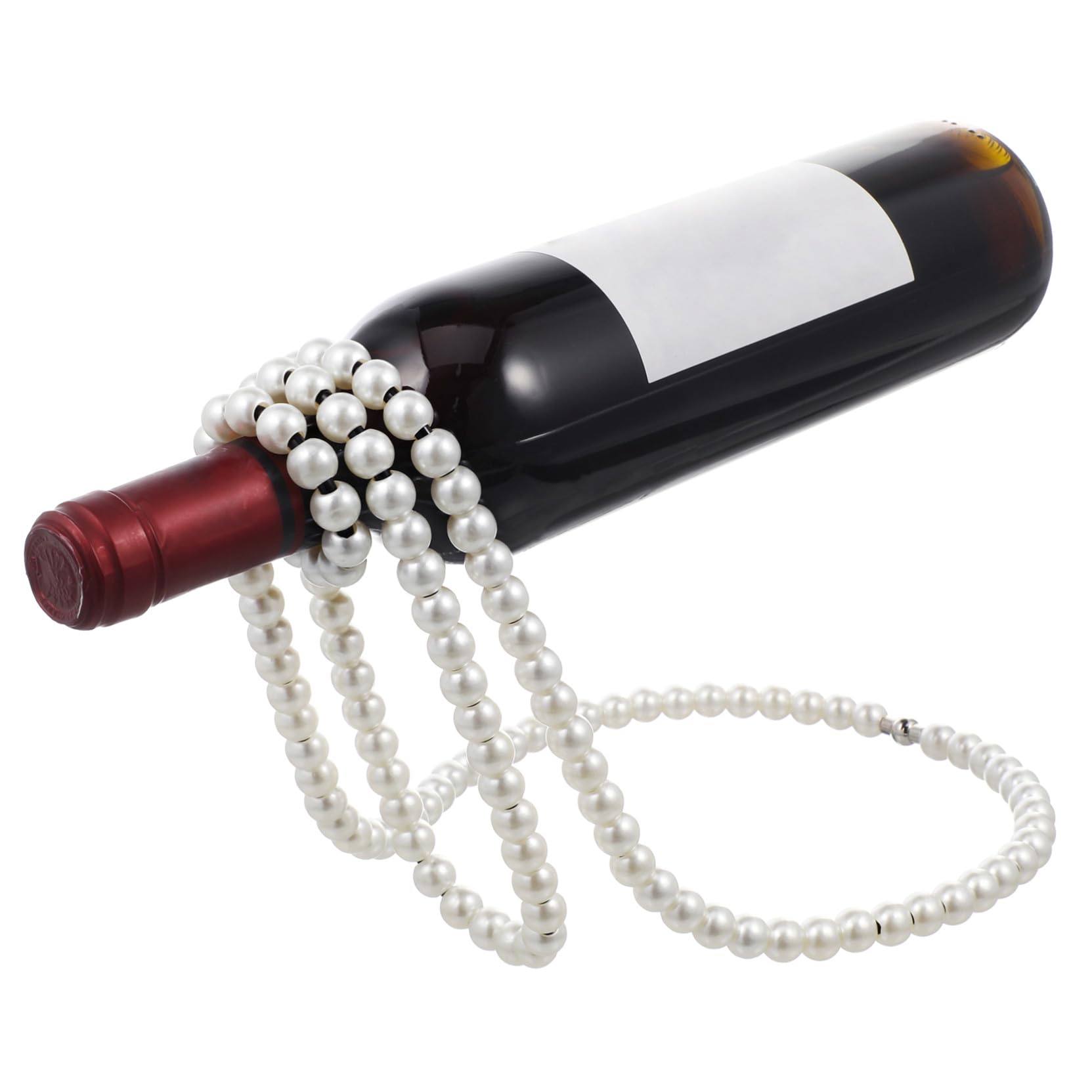Étagère à vin créative collier de perles pour une décoration de salon originale