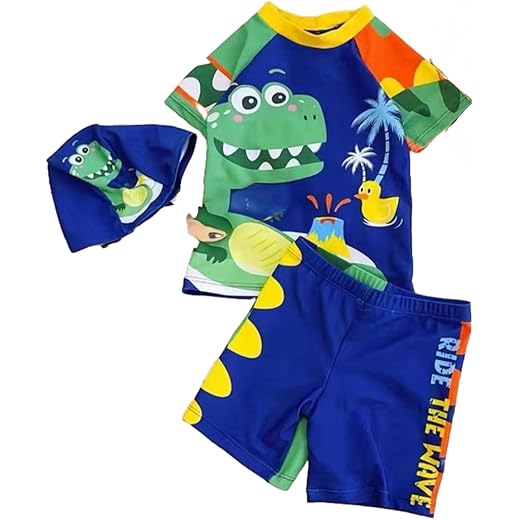 LEBAMI Boys Swimming Costume Set
