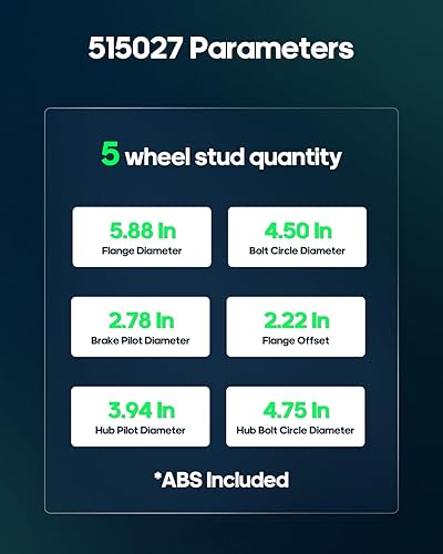 Miniatura 3 de SCITOO Conjunto de rodamiento de rueda delantera para Ford Ranger 1998-2000 1998-2000 para Mazda B2500 B3000 B4000 4WD 4x4 5 Lug 515027 X 2 Nuevo