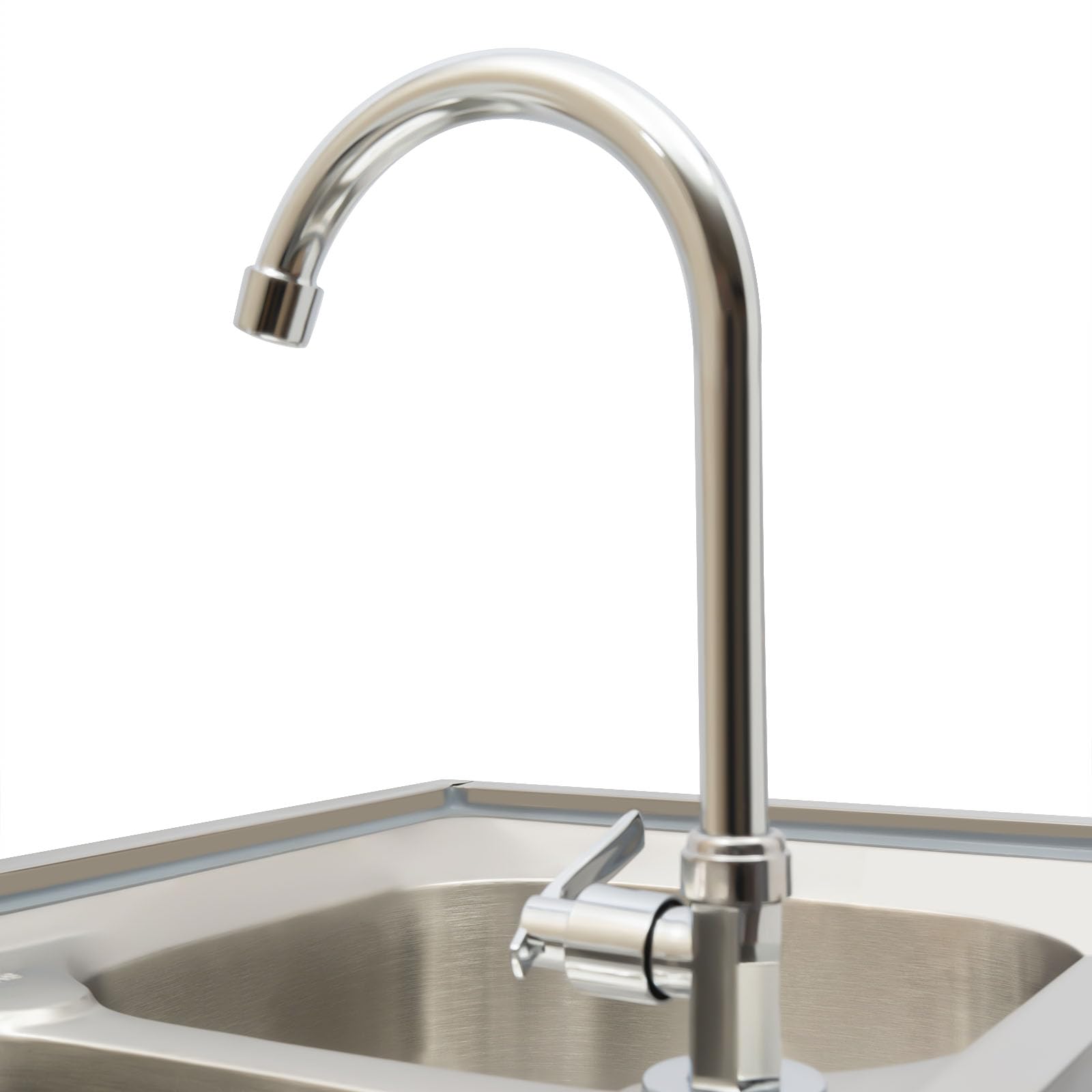 Fregadero doble con soporte, kit de fregadero de cocina de acero inoxidable, fregadero de acero inoxidable con colador de desagüe con grifo y tubos, ventón angular, desagüe de tubo bajante,
