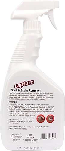 Miniatura 5 de Capture Alfombra eliminadora de manchas y manchas, suciedad, jugo, café, vino, alimentos y alfombras resistentes, limpiador de sofá, removedor de