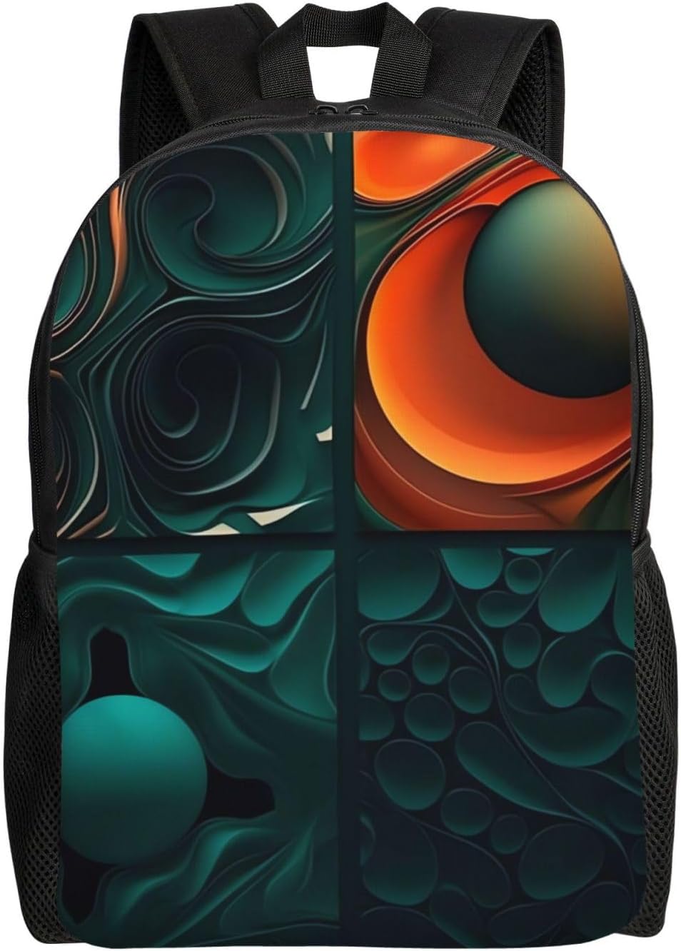 Zaino da viaggio leggero per uomini e donne, Tecnologia futuristica, Zaino a mano, Zaino casual, Nero, Taglia unica, Nero, Taglia unica