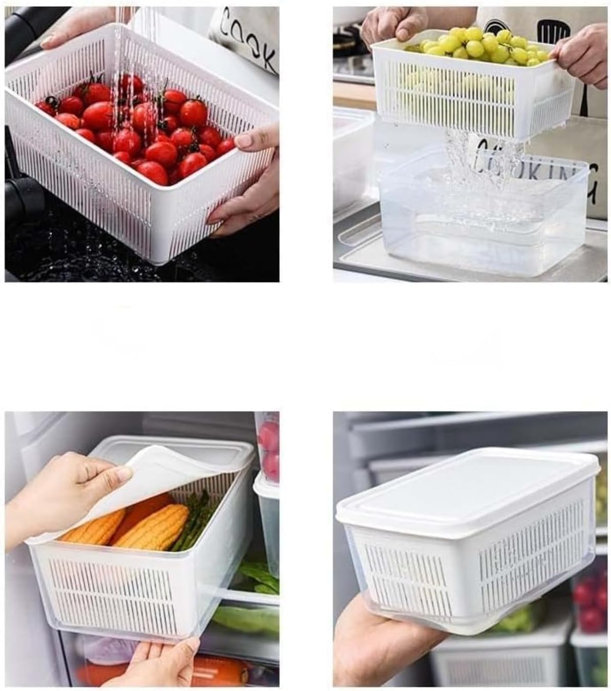 Amazon｜Drvruro タッパー保存容器タッパー保存容器野菜保存容器フタ