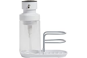 KitchenAid 7-Inch White Soap Pump Sponge Caddy