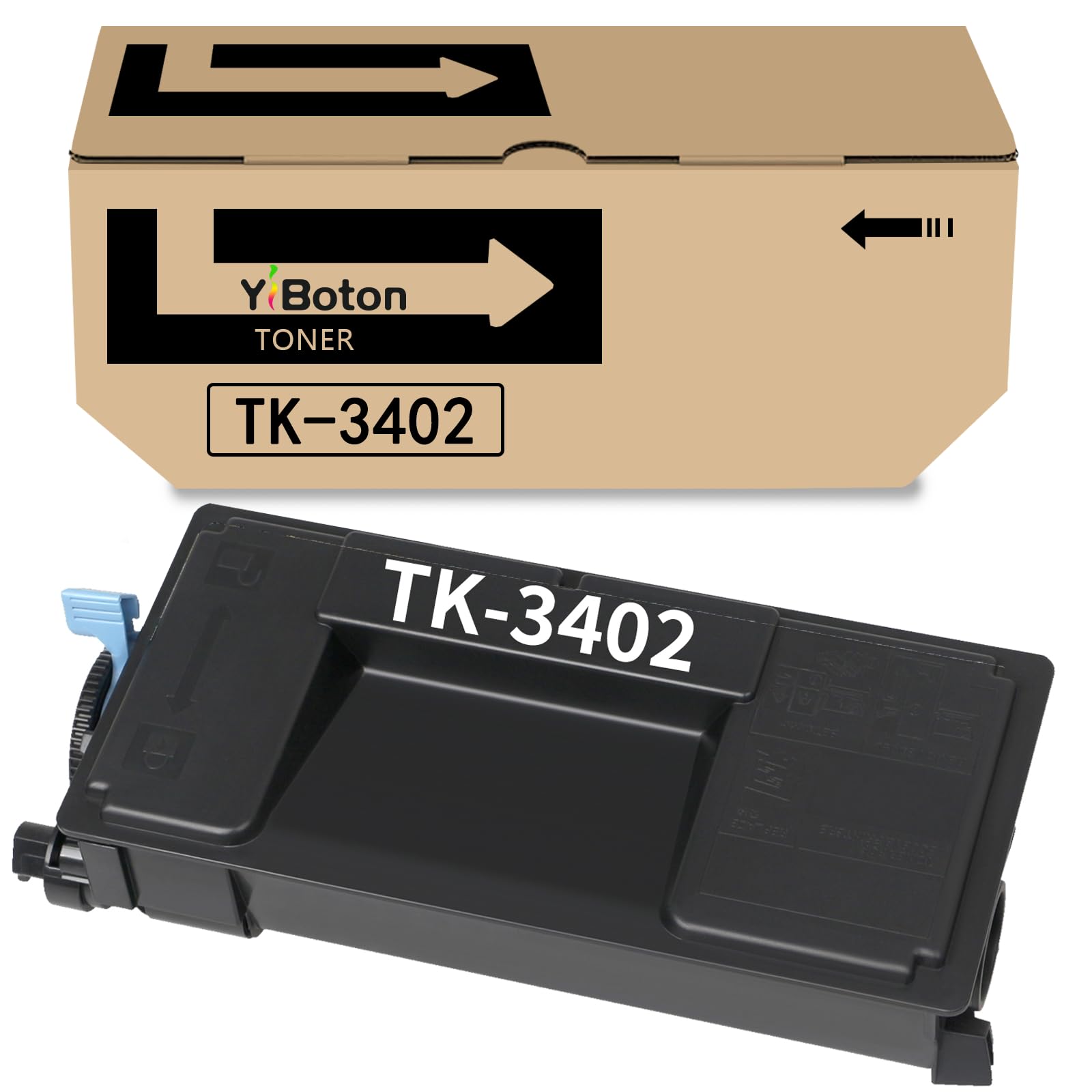 TK-3402 TK3402 Black Toner Cartridge [12,600 Pages] for TK3402 1T0C0Y0US0 Toner for Compatible PA4500x MA4500ix MA4500ikx Printer (1 Pack)