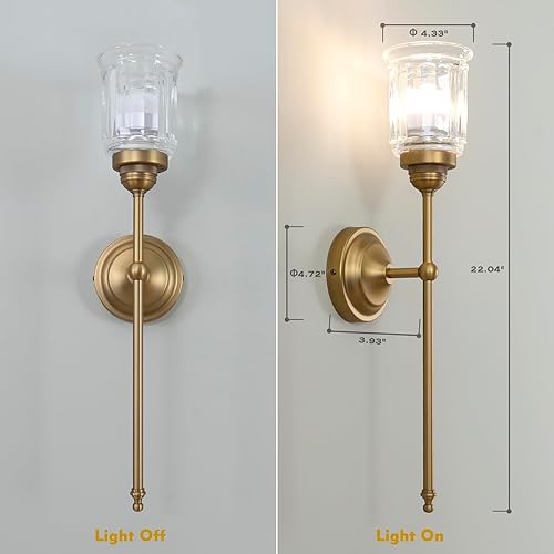 Miniatura 2 de HEQIQEH Juego de 2 apliques de pared recargables vintage con pantalla de vidrio transparente con flecos, regulables, sin cables, con control remoto,