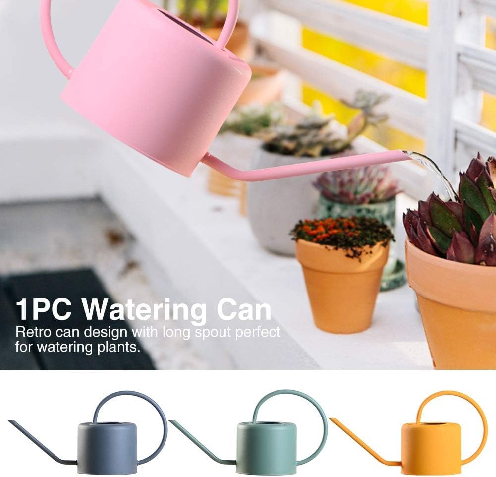 Duża Pojemność 1l Patio Narzędzia Ogrodnicze Ergonomiczna Konewka Do Użytku Domowego Retro Iron Art, Grey