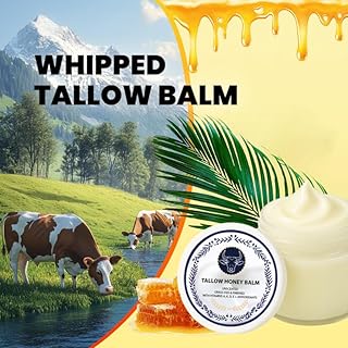 zdiwond Grass Fed Tallow Honey Balm-Grass Fed Health Beef Tallow Manuka Honey Balm Face Korean, Organic Facial Cream, Natural Unscented Whipped Moisture & Wrinkle for Face & Body Skin Moisturizer (2)