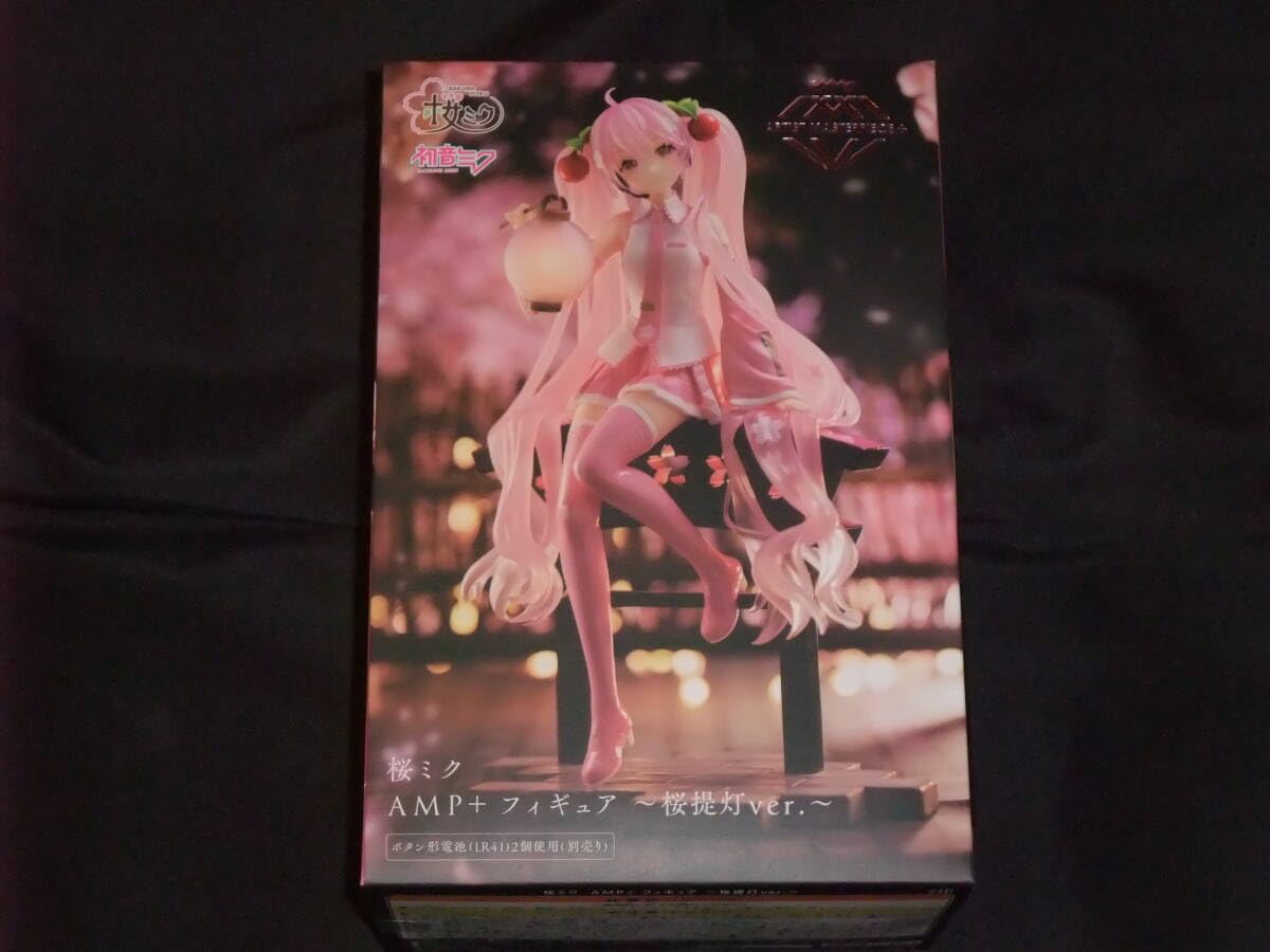 Amazon.co.jp: 桜ミク AMP+ フィギュア 桜提灯ver. ミク 再販 : ホビー