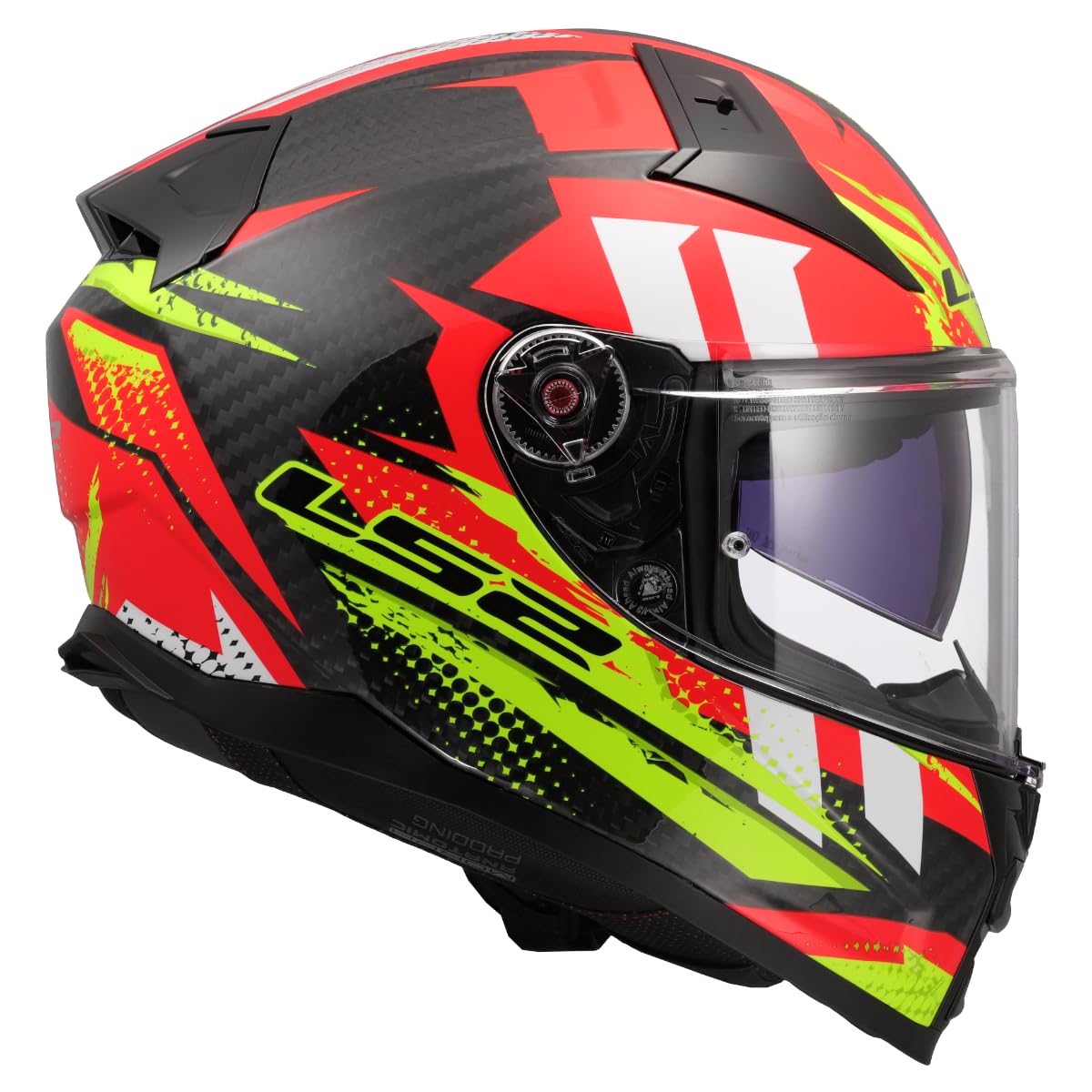LS2 Unisex Vector Ii Carbon Tantic Red Blue Integraler Motorradhelm