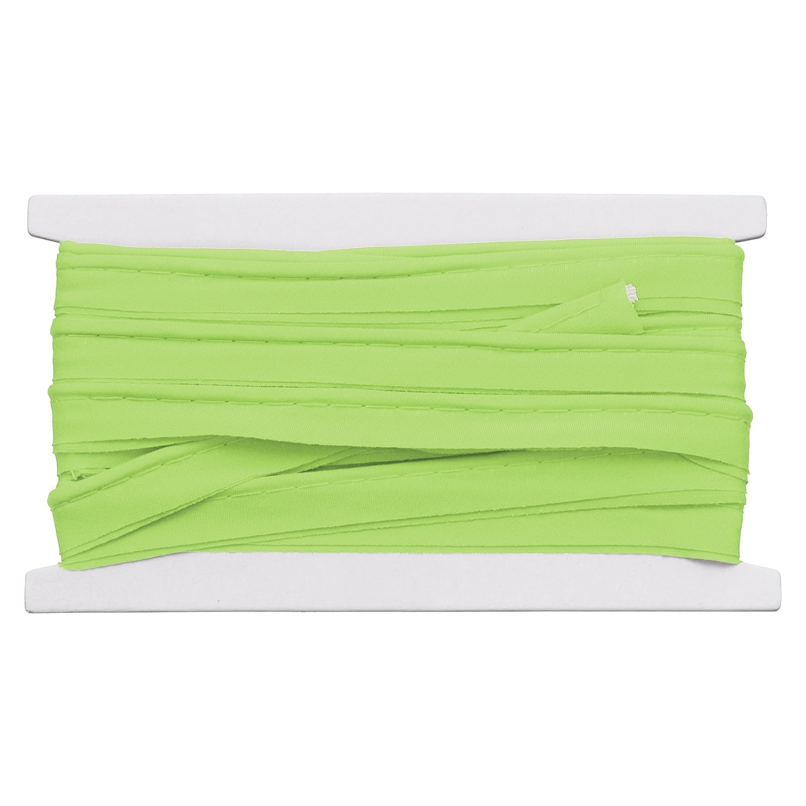 sourcing map Piping Trim Bias Tape, 1.5 cm 5.5M Cotton Folding Binding Tape with Welting Cord, Decorative Sewing Trim for Home Decor Sewing DIY Crafting Clothing Fabric Edge, Green