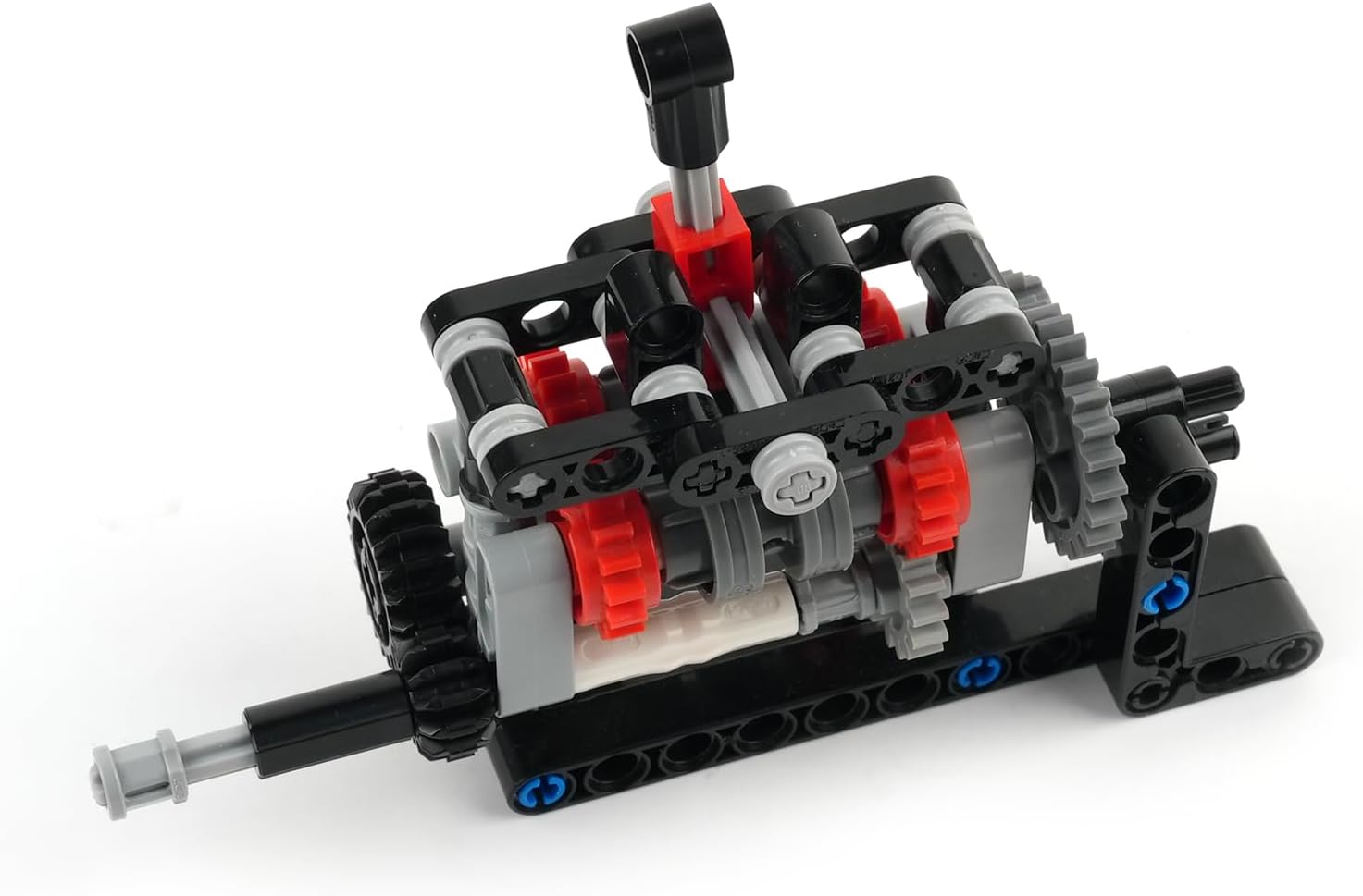 4-Speed Manual Transmission Model Kit, DIY Educational Gearbox Building Blocks Set, STEM Engineering Toy with Technical Parts for Teens and Adults