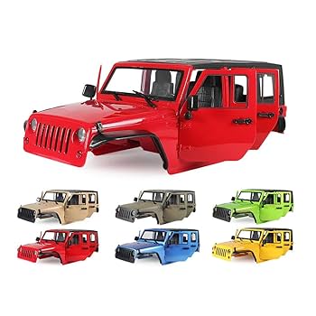 Amazon.com: 1/10 RC Car Hard Body Shell Kit, Jeep Body, Open
