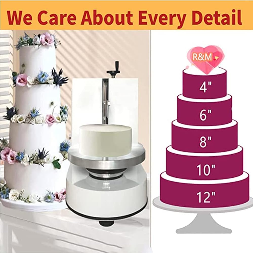 Herramientas para hornear pasteles de cumpleaños, máquina de llenado de recubrimiento para extender crema para tartas, pan, crema, decoración de pasteles, máquina alisadora (tamaño: 110 V)