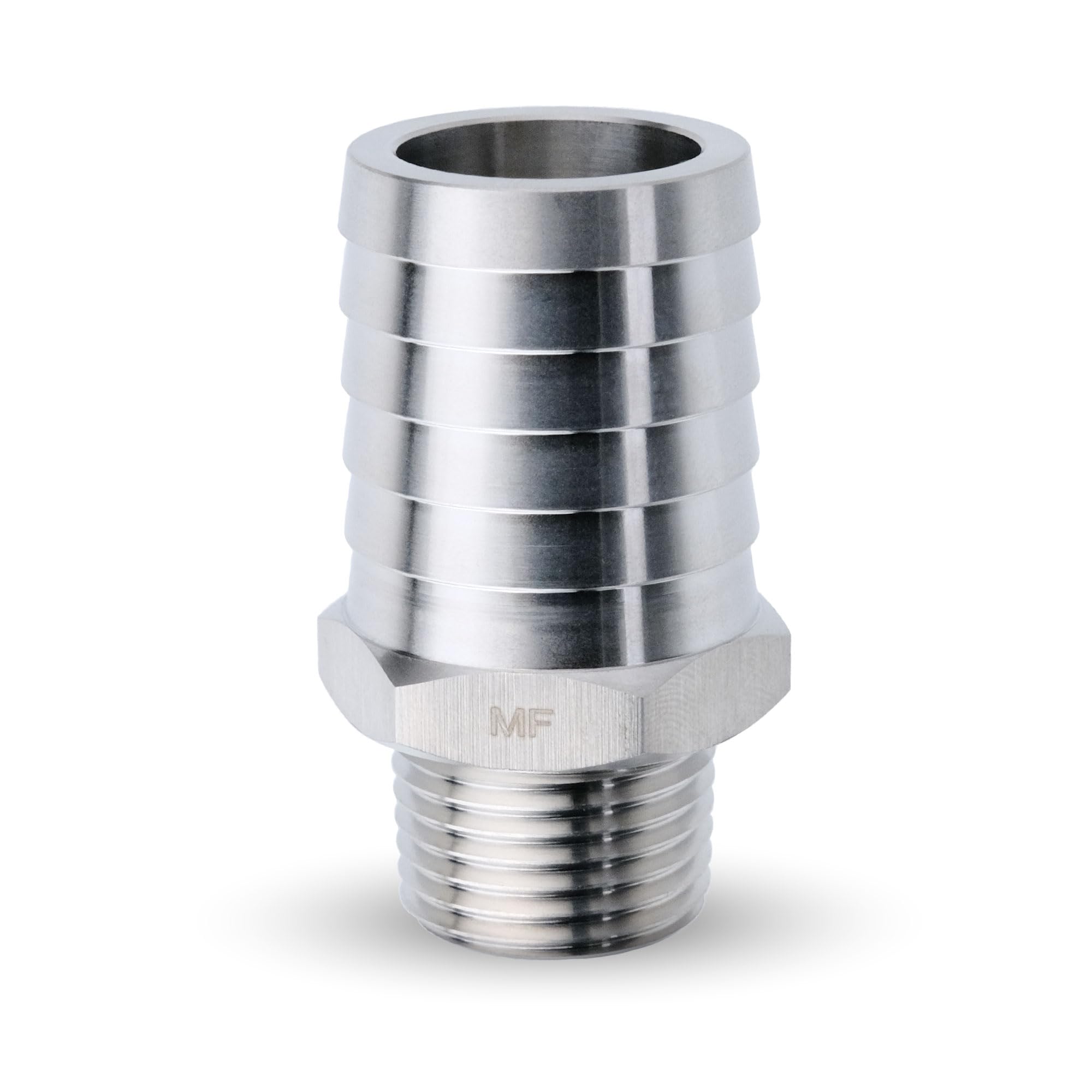 Raccord de tuyau inox étanche avec adaptateur NPT mâle fileté 1/2"