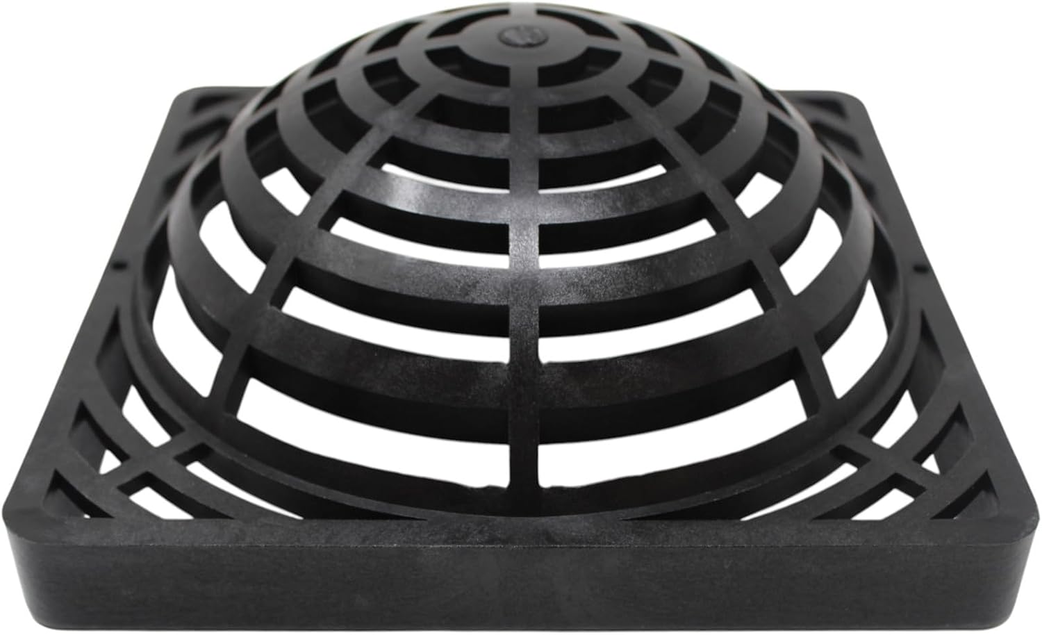 9" Outdoor Square Dome Atrium Grate Drain Cover 0903SDG / 09147G (2, Black)