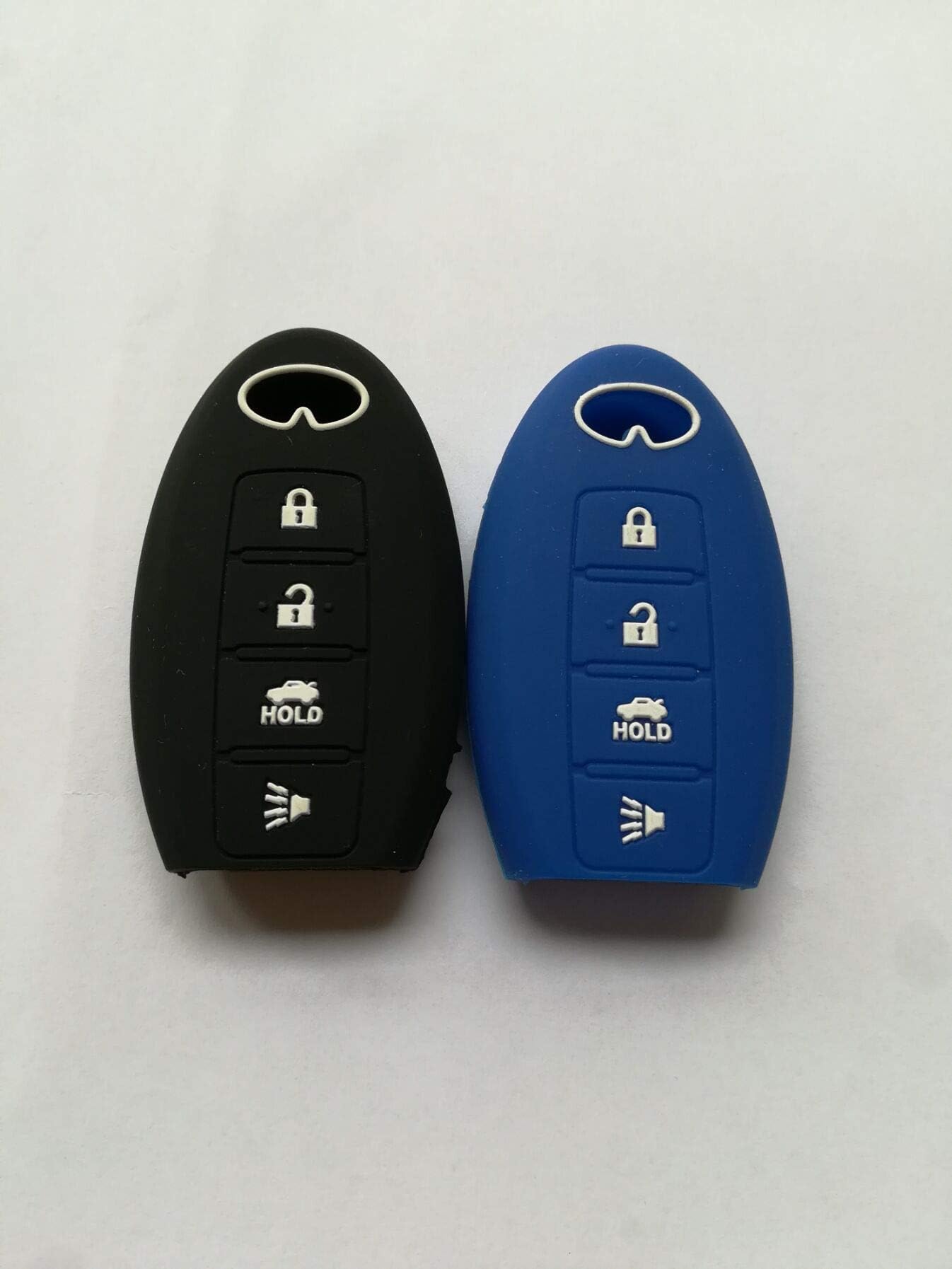 Silicone Protective Fob Skin Cover Shell Key Jacket for Infiniti EX35 FX35 FX50 G35 G37 M35 M35h M45 M56 QX56 Smart Key Case Fob 4bts