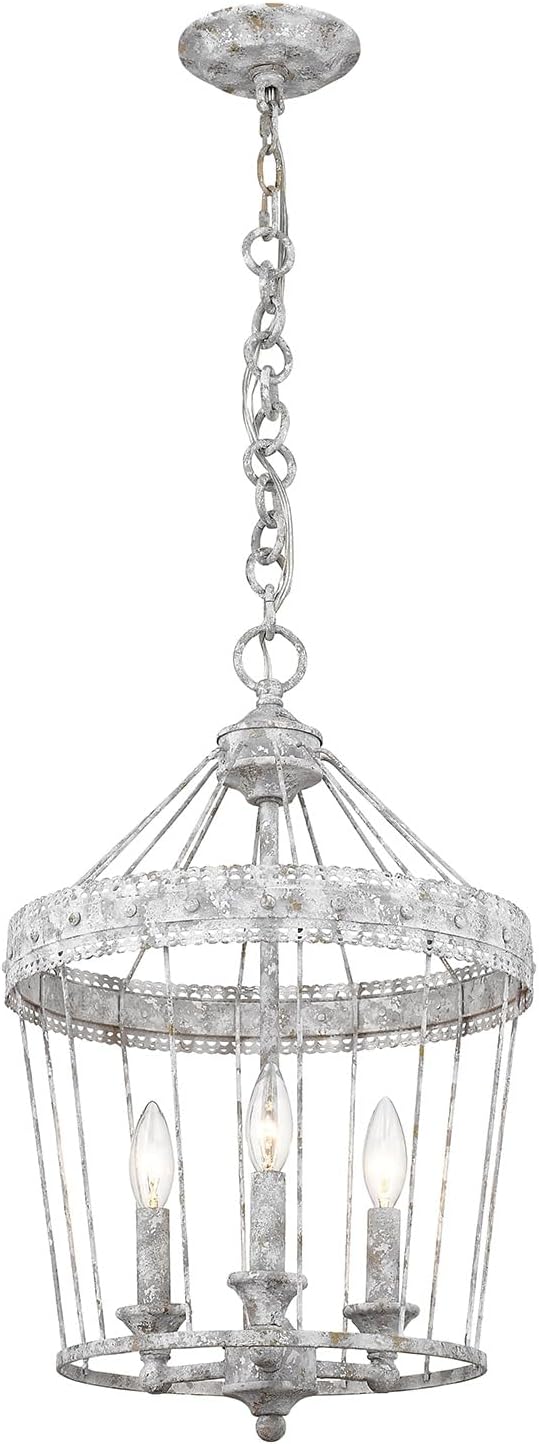 Golden Lighting- Ferris Chandelier Light Fixture- Mini, Oyster- Ceiling Light, Dining Room Lights, Ceiling Light Fixtures, Kitchen Ceiling Light, Foyer Lighting Fixtures