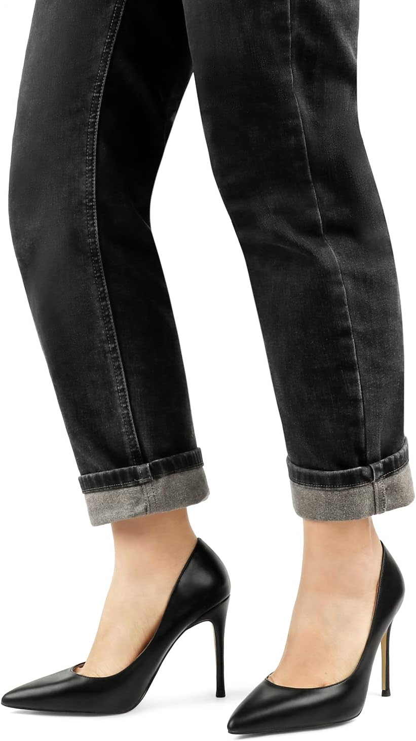 COLETER Women's 4 Inch Pumps Pointy Toe Wedding Dress Shoes Slip on Stiletto Pumps - Image 3