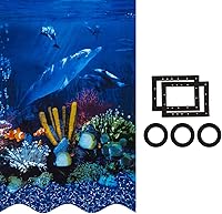 Smartline 24ft Round Above Ground Pool Liner Antilles Dolphin Overlap 25 Gauge Vinyl 48-52" Wall Gasket Kit Included