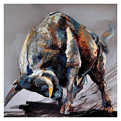 Pintar por Numeros Adultos Niños Toro Creativo Cuadros por...