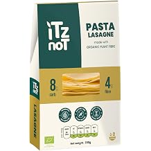 iTz noT jusT Lasagne 200g Pack of 1 - Low Carb Konjac Lasagne Sheets, Ready to Eat, Gluten-Free, Gut Health, Plant-Based, No Added Preservatives, Low Calorie, High Fibre