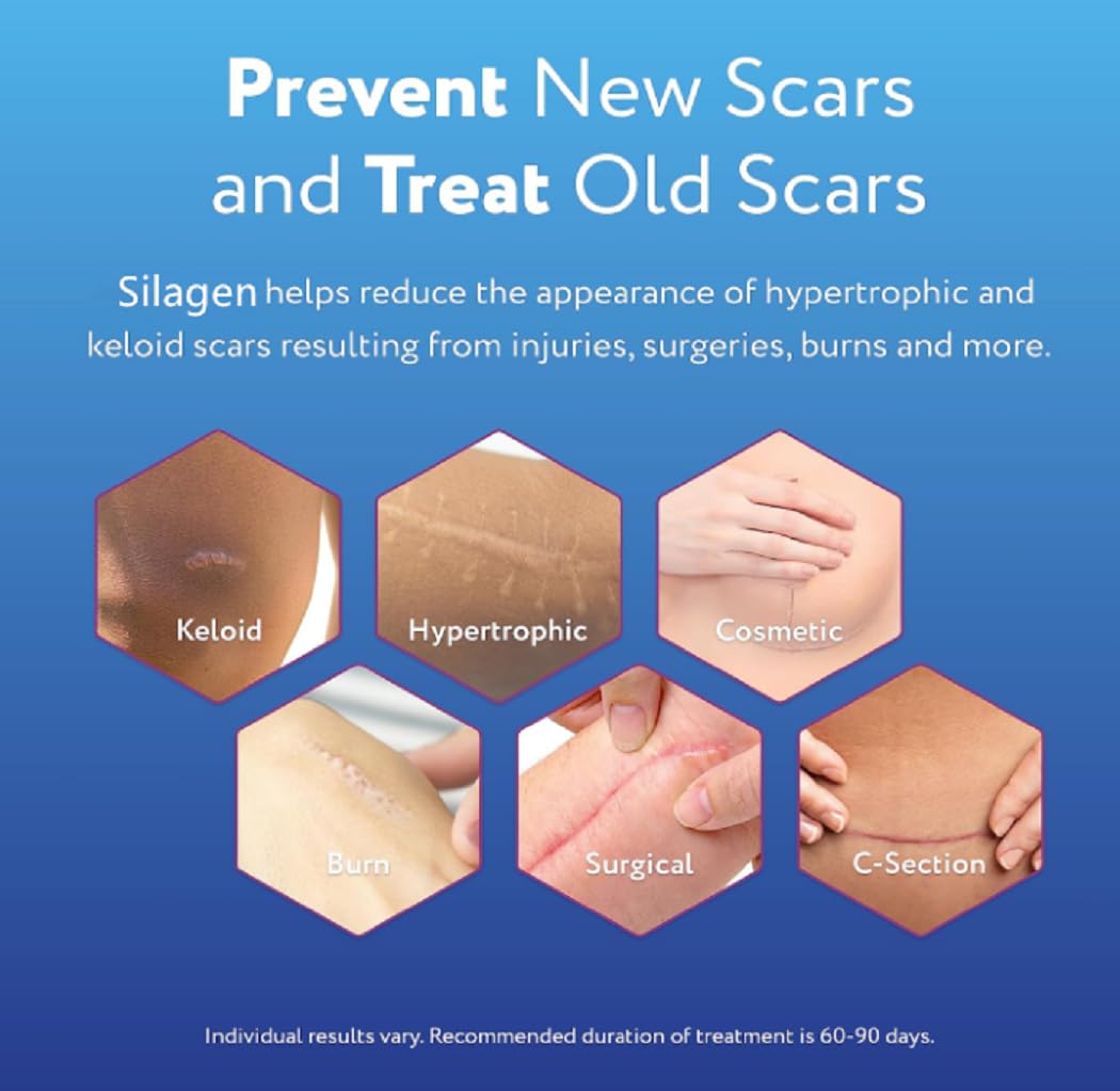 Advanced Silicone Scar Gel Scar Cream,Clear Professional Scar Removal Cream for Surgical Scars, Old and New Scar,(30g), 1 Ounce.