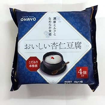 Amazon.co.jp: [冷蔵] オハヨー おいしい杏仁豆腐4P 68g×4