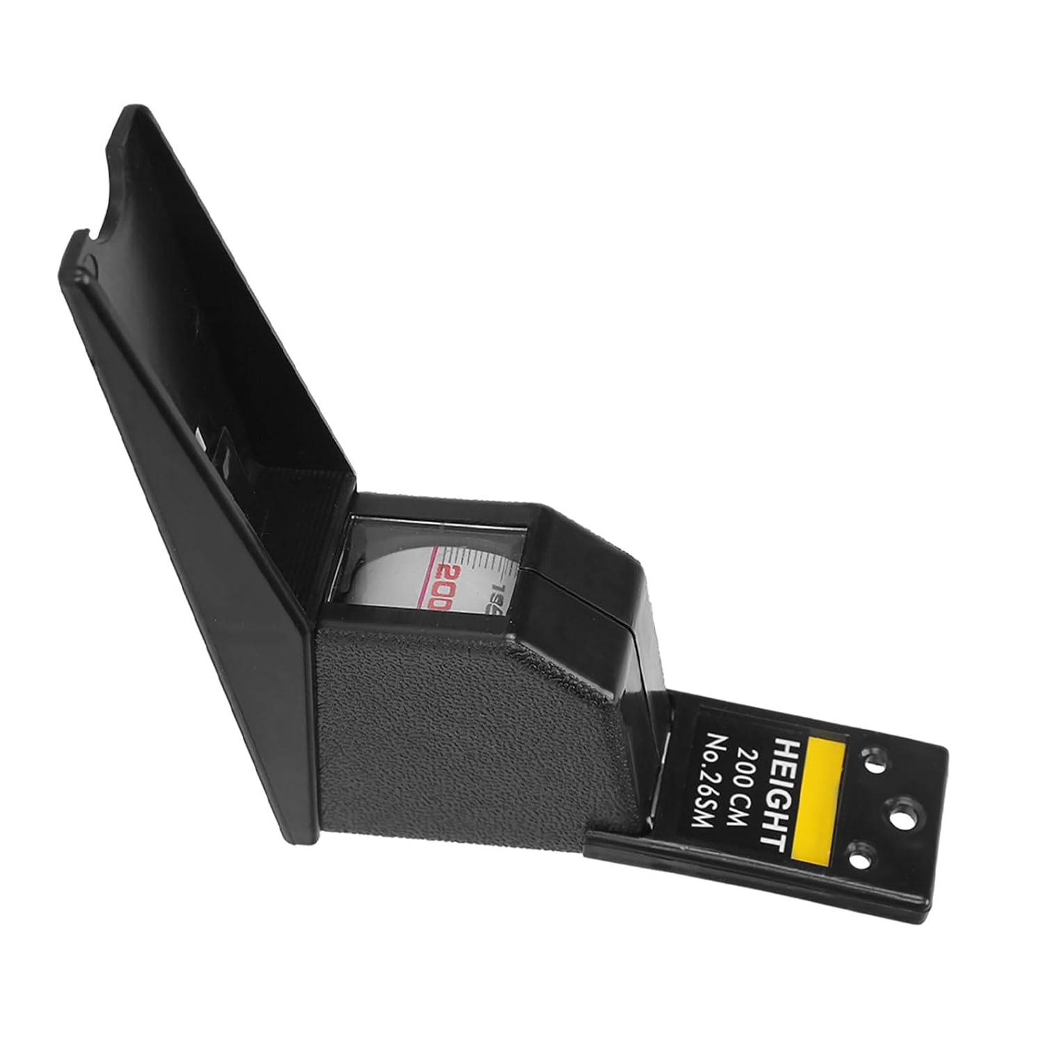Stature Meter Accurate Retractable Measuring Tool Height Children Adults 2M Metric (Black)