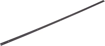 TMS 6.6 FT Dark Coffee Steel Barn Wooden Door Sliding Flat Rail Door Hardware Spare