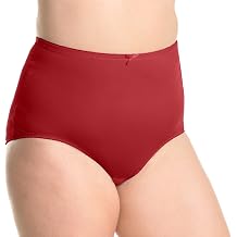 Angelina Womens High-Waisted Full-Coverage Nylon Briefs 6-Pack