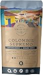 Virgin Hill Coffee - Organic Colombian Supremo Brown - Smooth Intensity & Mild Roast - Three Quarters of a Pound of High-Grade Arabica Coffee Beans - 12oz / 340 grams
