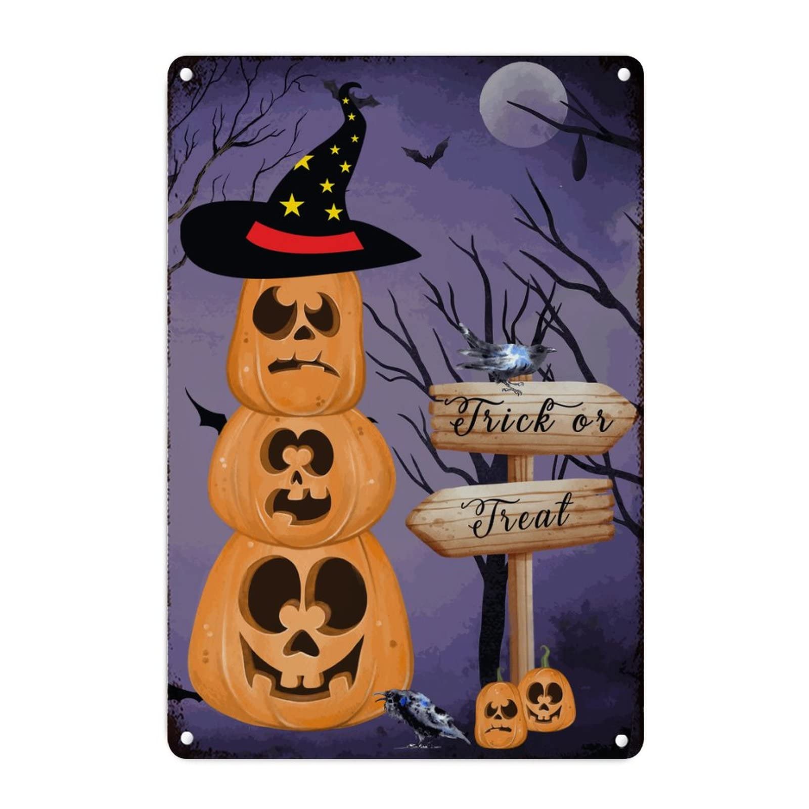 Targa In Latta Con Lettura Dei Tarocchi – Decorazione Gotica In Metallo Per Halloween, Bar, Cucina, 10 X 40 Cm, Stile Vintage