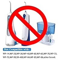 Vista 6 de 3 cabezales de repuesto para irrigadores orales Waterpik, puntas de repuesto para irrigadores orales Waterpik (azul, morado y verde)