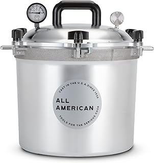 All American 1930: 21.5qt Pressure Cooker/Canner (The 921) - Exclusive Metal-to-Metal Sealing System - Easy to Open & Close - Suitable for Gas