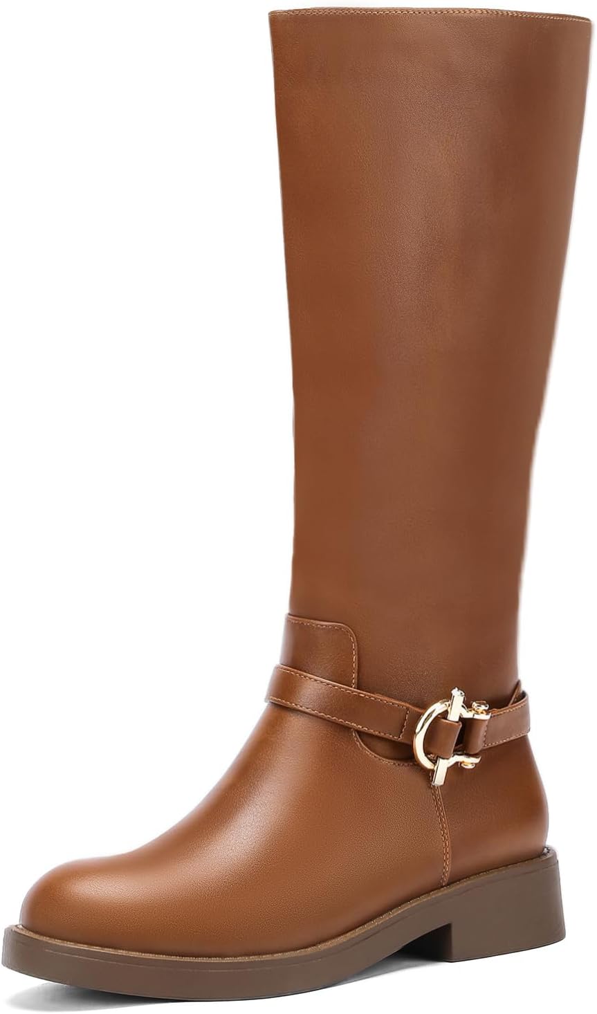 Wide Calf Women's Knee High Boots - Side Zipper Comfort