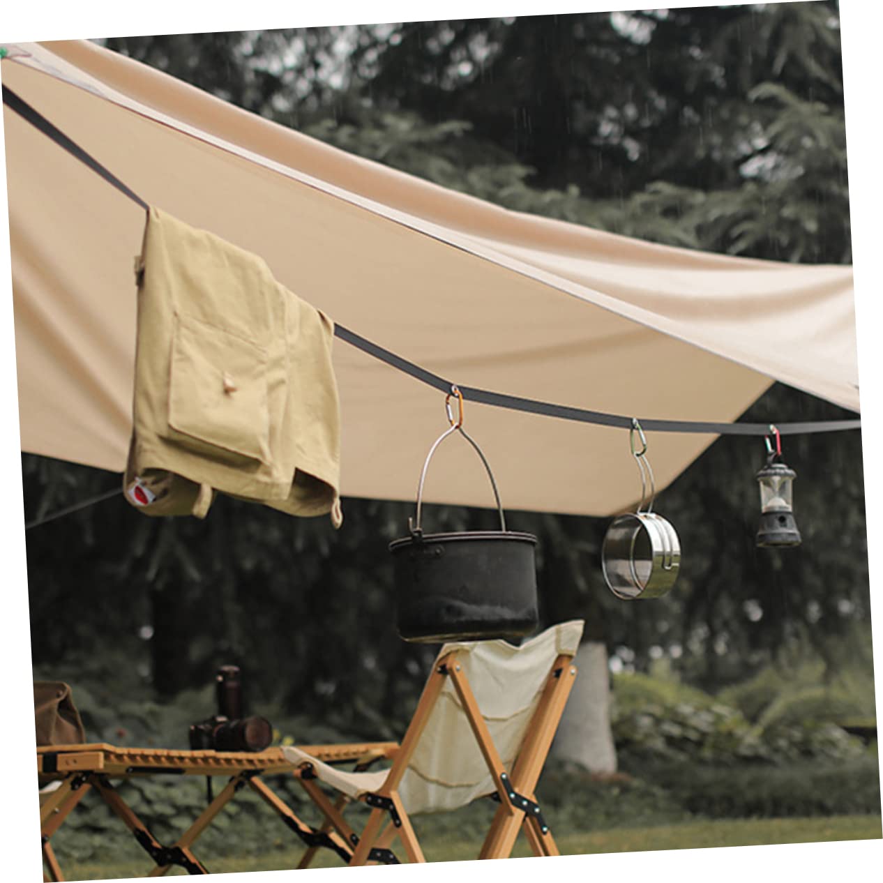 IMIKEYA 5juegos Cuerda De Camping Multifuncional Resistente Al Viento para Colgar Ropa y Accesorios para Acampar y Senderismo