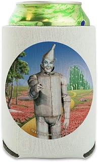 Wizard of Oz Tin Man Character Can Cooler - Drink Sleeve Hugger Collapsible Insulator - Beverage Insulated Holder
