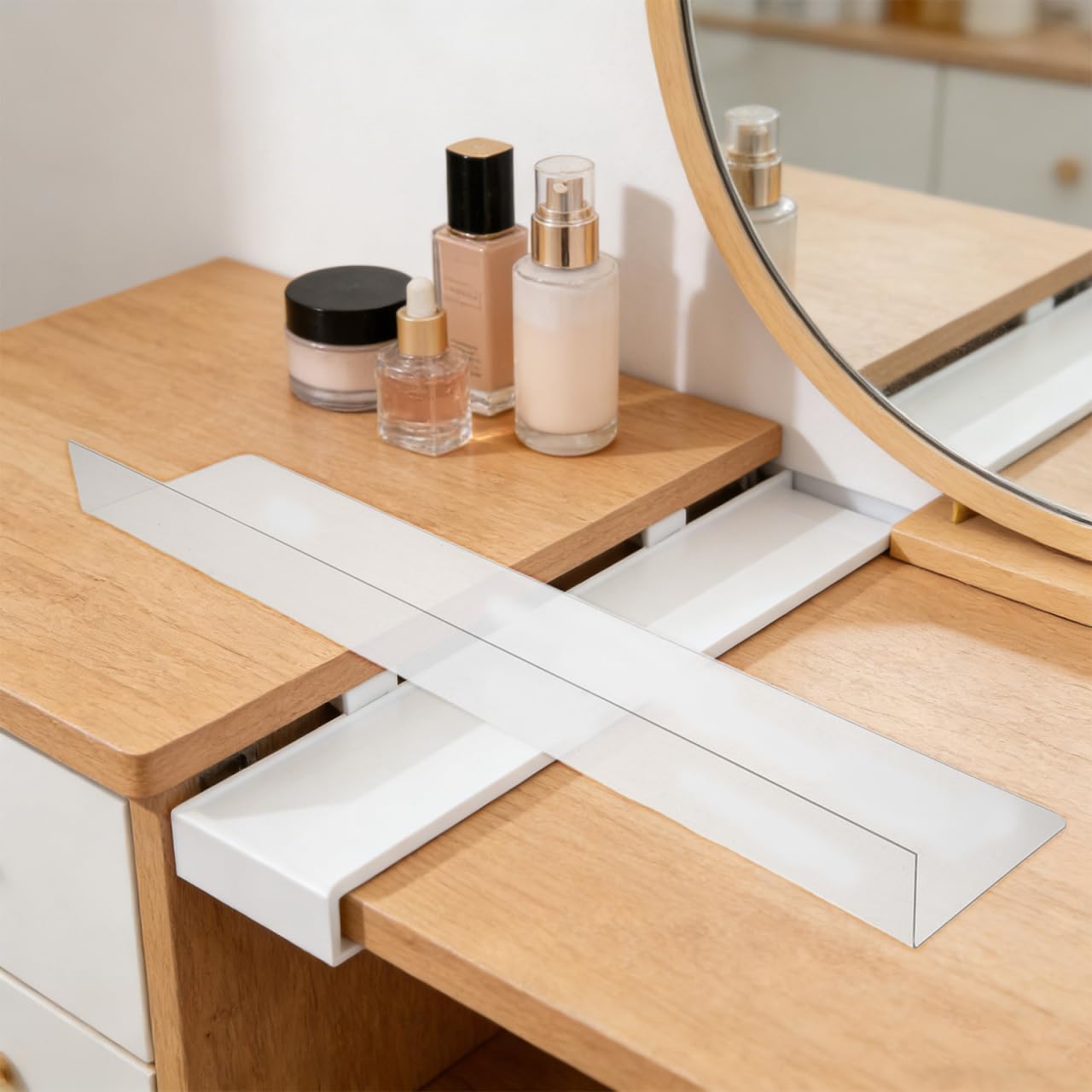 Countertop Gap Filler Board, Kitchen Sink Side Extension Board for Narrow Space, Desktop Maintenance and Home Organization, 19.7 x 3.9 Inch, White