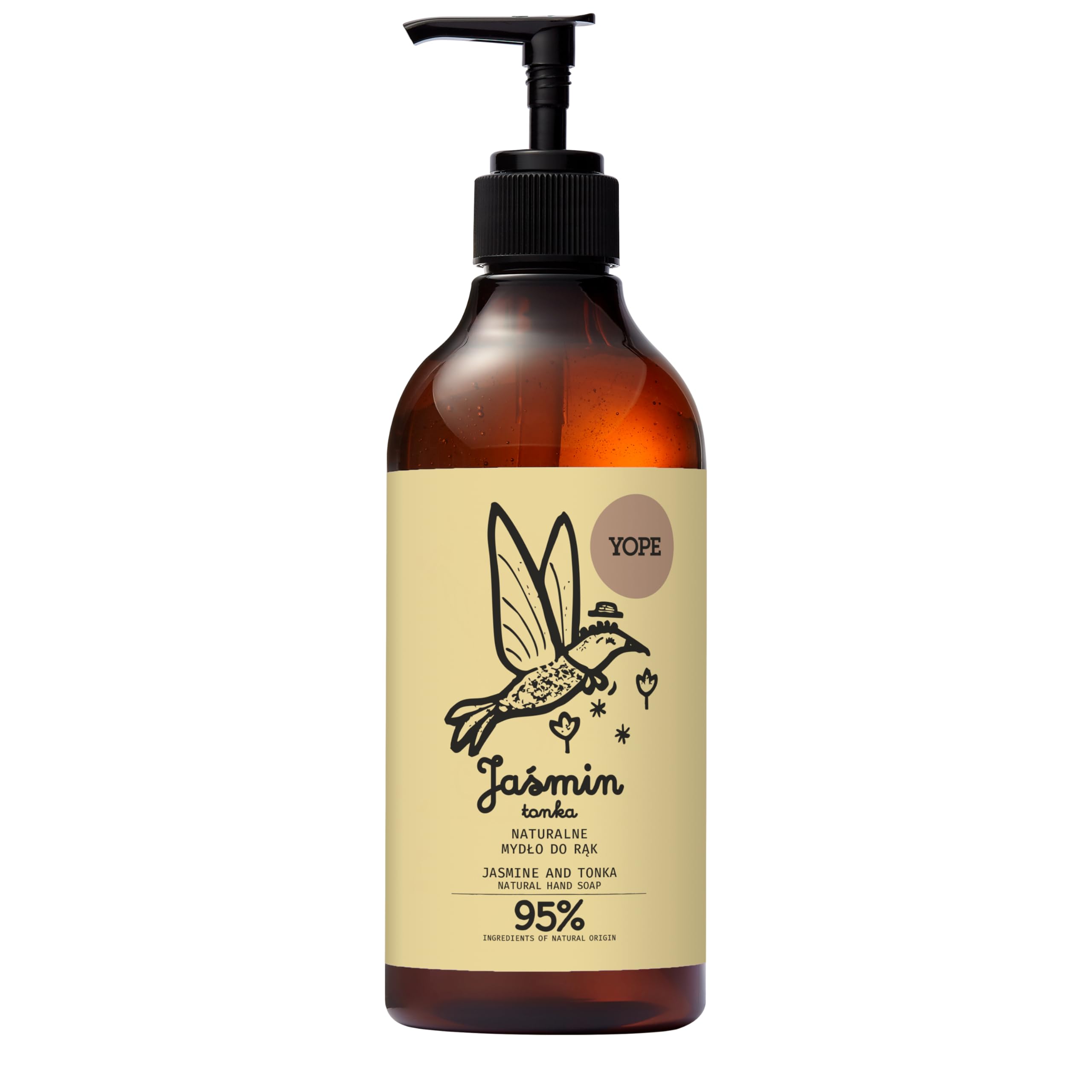YOPE Hand Wash Soap Soothing & Hydrating Hyaluronic Acid & Trehalose Scent Jasmine & Tonka 500ml