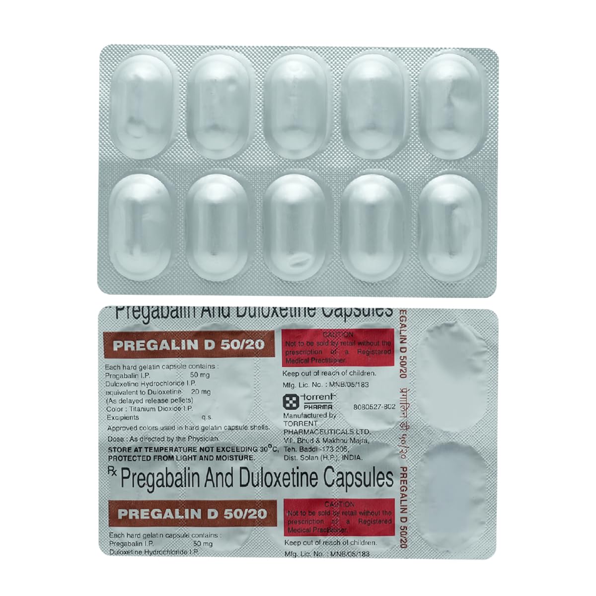 Pregalin D 50/20 Capsule 10's