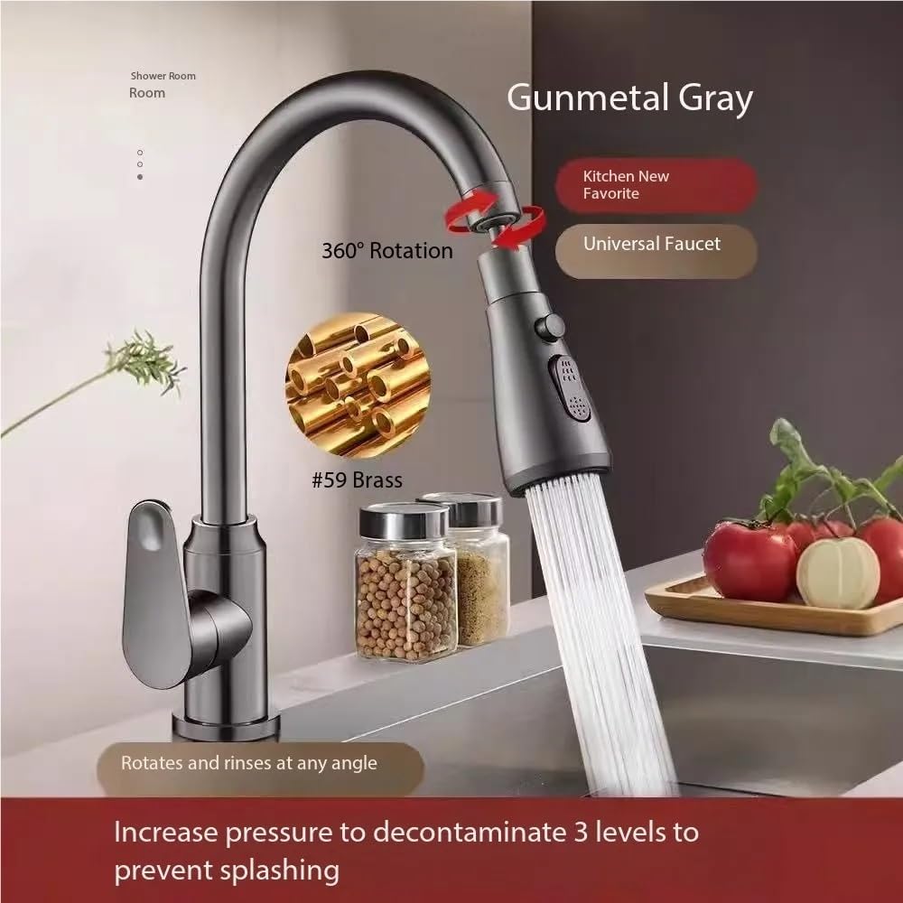 Universal Faucet Extension for Kitchen Swivel Faucet