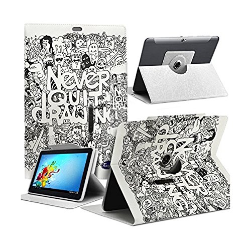 Seluxion Schutzhülle Motiv MV10 Universal L für Tablet Archos Elements 97 Carbon