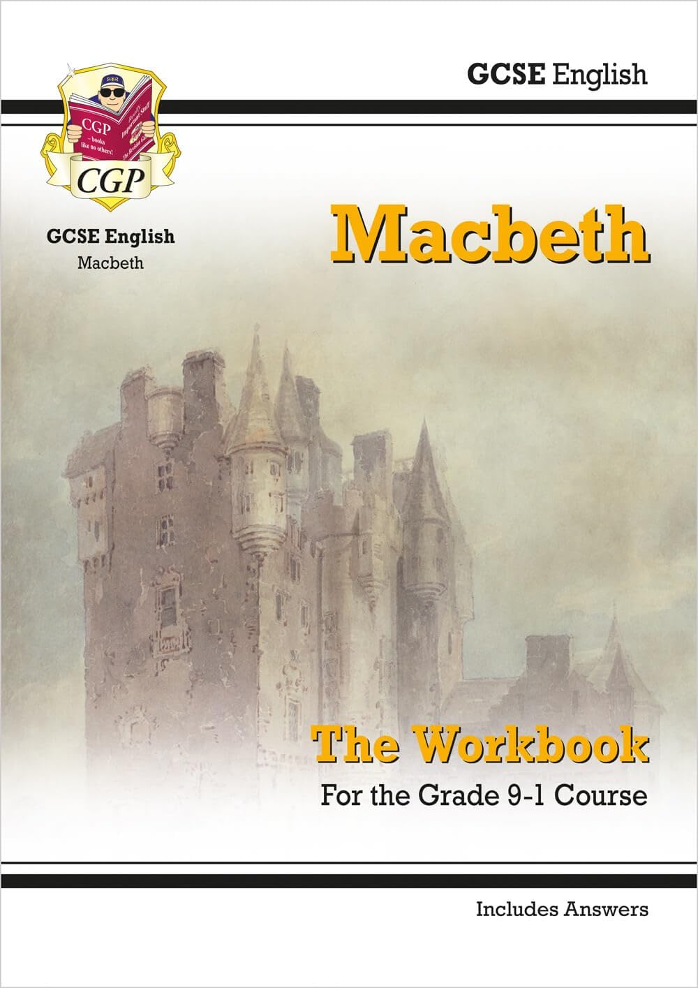 Coordination Group Publications Ltd (CGP) Grade 9-1 GCSE English Shakespeare - Macbeth Workbook (includes Answers)