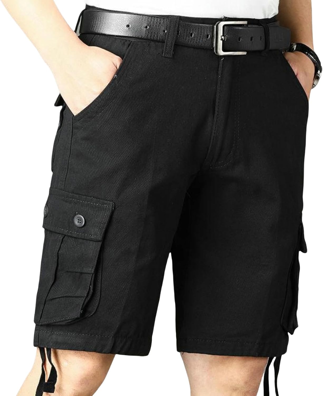 Men's Summer Multi-Pocket Loose Casual Workwear Five-Point Shorts