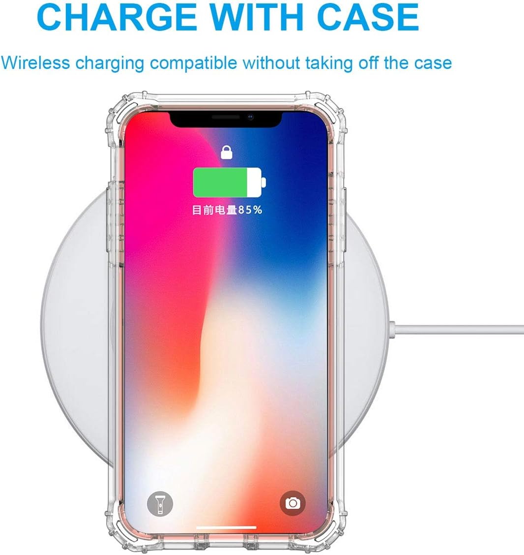 Lontect Compatible iPhone Xr Case Glitter Crystal Clear Sparkle Bling Heavy Duty Hybrid Sturdy High Impact Shockproof Protective Cover Case for Apple iPhone Xr 6.1 2018, Clear/Silver Glitter