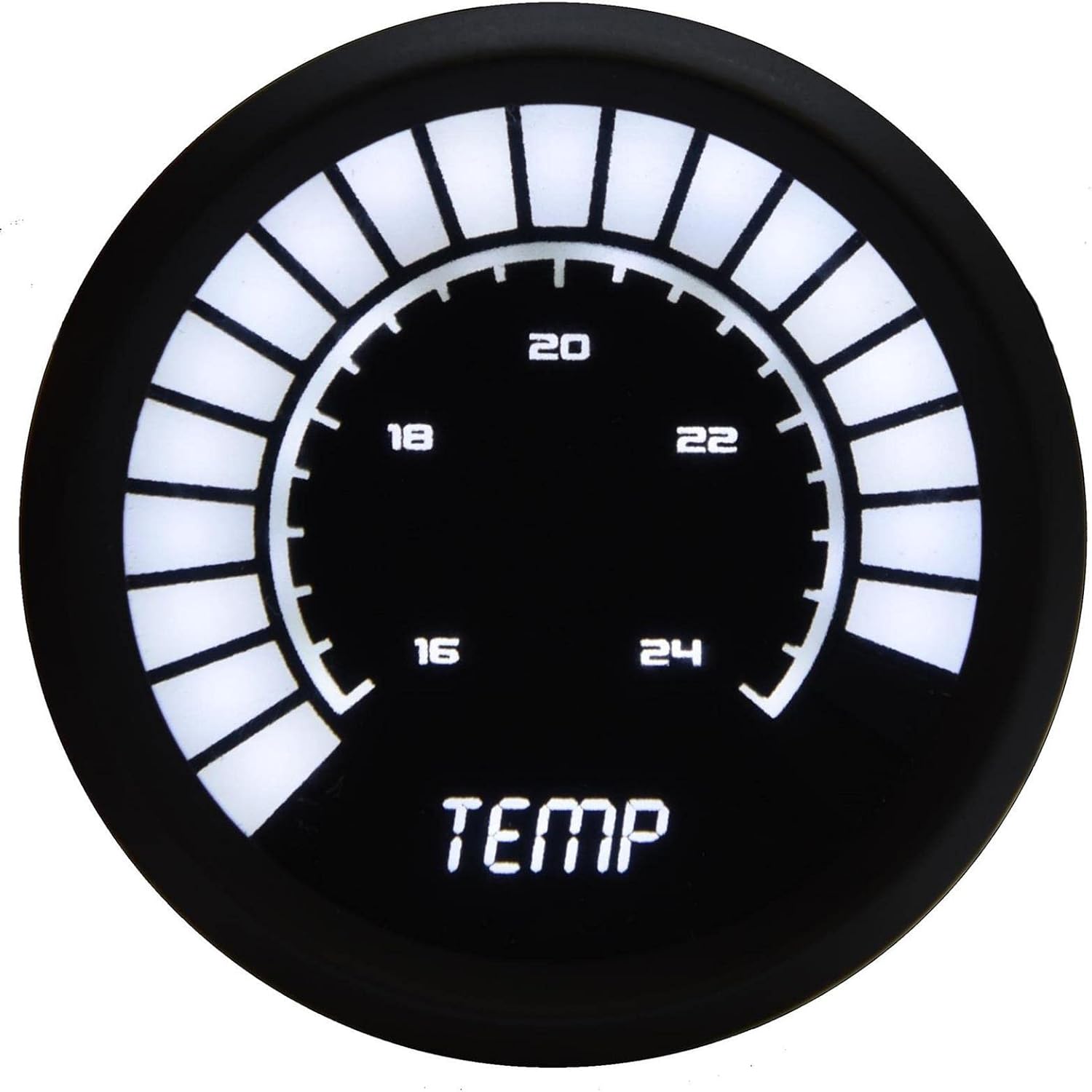 Intellitronix Universal Digital Bargraph Water Temperature Gauge (Blue)