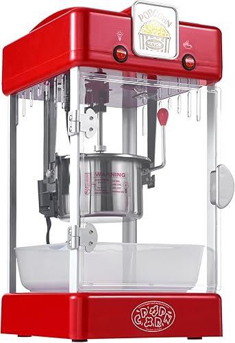 Miniatura 12 de VEVOR Máquina para hacer palomitas de maíz, 300 W, hervidor de 2.5 onzas que hace 4 cuartos de galón por lote, máquina de palomitas de maíz de mesa